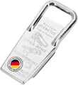 Produktbild: Westmark Flaschenöffner- und verschließer, Kapselheber, Schraubverschlussöffner,3-in-1, Stahl/Gummi, 8,6 x 3,7 x 1,5 cm, Hermetus, Silber/Rot, 61832270