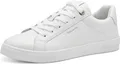 Produktbild: Tamaris Damen Sneaker Leder Court Schnürung 1-23622-42, Größe:38 EU, Farbe:Weiß