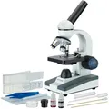 Produktbild: AmScope 40X-1000X Tragbar Schüler Verbindung LED Mikroskop Mit Slide Prep Set