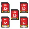 Produktbild: GIGASTONE 32GB SDHC Speicherkarte 5er-Pack, UHS-I U1 Klasse 10, bis zu 80 MB/s für Digitalkameras Canon Sony Nikon Olympus PC