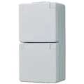 Produktbild: Jung 622W Schutzkontakt-Zwei-fach-Steckdose 250 V ~, Schraubklemmen, senkrecht, IP 44, WG 600