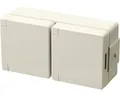 Produktbild: Jung 622 W Feuchtraum Doppelsteckdose Aufputz senkrecht IP44 grau WG600