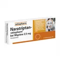 Produktbild: NARATRIPTAN-ratiopharm bei Migräne Filmtabletten 2 St.
