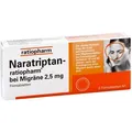 Produktbild: Naratriptan-ratiopharm bei Migräne 2,5mg