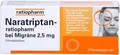 Produktbild: Naratriptan ratiopharm 2,5mg 2 St Migräne Triptan Kopfschmerzen Cluster Aura