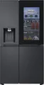 Produktbild: LG Side-by-Side Kühlschrank GSXE90EVDD | 628L | InstaView | Wasserspender | NoFrost | schwarz, D (Spektrum A bis G)