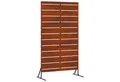 Produktbild: vidaXL Gartenzaun Sichtschutz Grau 100 x 50 x 180 cm Wetterfeststahl, (1-St)