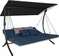 Produktbild: Angerer Freizeitmöbel Hollywoodschaukel Luxus Smart denim, 3-Sitzer, Bettfunktion, BxTxH: 210x145x160 cm