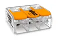 Produktbild: UNIVERSAL-SCHNELLVERBINDER 3x0,5-6mm2 TRANSPARENT/ORANGE /G1DE