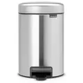 Produktbild: Brabantia Abfalleimer NEW Icon, Silber, Kunststoff, 3 L, 16.8x26.4x23.5 cm, Badaccessoires, Waschplatzzubehör, Kosmetik- & Abfalleimer