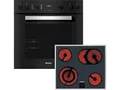 Produktbild: MIELE TwinSet Comfort H 2455 EP ACTIVE + KM 6003 LPT, Einbauherdset (Elektrokochfeld, A+, 76 l)