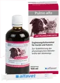Produktbild: alfavet Tierarzneimittel GmbH PULMO ALFA Ergänzungsfutterm.flüss.f.Hunde/Katzen 100 ml 12522011
