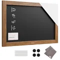 Produktbild: ALLboards Magnetische Kreidetafel, wasserfest, 60x40 cm, Holzrahmen – Dunkelbraun + Zubehör