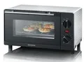 Produktbild: SEVERIN TO 2052 Mini-Backofen | 800W | 9L | Ober-/Unterhitze | Timer | Grillrost & Backblech | schwarz-silber