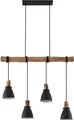 Produktbild: Lindby Hängeleuchte Trebale, E14, Ø 15 cm, 4-flammig, Holz