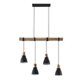 Produktbild: Lindby Esstisch Pendelleuchte Metall Holz, Hängeleuchte Esszimmer 4x E14 max. 8W ohne Leuchtmittel Hängelampe Wohnzimmer Esszimmerlampe Küchenlampe
