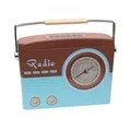 Produktbild: POWERHAUS24 Keksdose Blechdose Radio Deko & Aufbewahrung 21 x 16 cm, Hochwertiges Blech, (Kein Set) braun