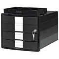 Produktbild: HAN Schubladenbox IMPULS mit Schloss schwarz 1018-13D, DIN A4 mit 3 Schubladen, 1 St.