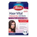 Produktbild: Abtei Haar Vital Intensiv-Kur - hochdosiertes Biotin, Zink und Vitamin B-Komplex mit Depot-Effekt - für kräftiges, glänzendes Haar - laborgeprüft, vegan - 30 Tabletten