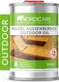 Produktbild: Nordicare Holzöl Außenbereich [1L] für Lärche, Eiche, Teak oder Akazienholz I Holz Öl Außen zum Holzschutz I Holzschutzöl Außen, Teaköl für Gartenmöbel, Holzpflegeöl, Lärchenöl, Bangkirai Öl…
