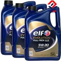 Produktbild: 3x5 Liter Elf EVOLUTION FULL-TECH LLX 5W-30 Motoröl VW Longlife 5W-30 BMW LL-04