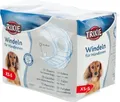 Produktbild: TRIXIE Windeln für Hündinnen Größe XS-S - Saugfähige Hundewindeln bei Inkontinenz & Läufigkeit - 12 St. mit Gummizug für mehr Komfort, 20-28 cm Taillenumfang - 23631