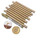 Produktbild: VARACL Siegelwachsstäbe für Briefe,Wachssiegelstempel,Klebepistole, Siegelwachs für Hochzeitseinladungen, Umschläge,Grußkarten, mit einem metallischen Goldwachssiegelstift, 10 Stück (antikes Gold)