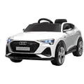 Produktbild: HOMCOM Elektro Kinderauto 12V Elektrofahrzeug Audi E-tron Elektroauto mit Fernbedienung, Sicherheitsgurt, Musik (MP3/USB/TF), Kinderfahrzeug für Kinder 3-5 Jahre, 3-5 km/h, Weiß
