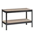 Produktbild: SCHULTE Regalwelt Schwerlastregal mit 2 Holzböden, 43x100x35 cm (HxBxT), Traglast pro Ebene 90 kg