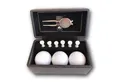 Produktbild: Lasernauten Golfball Golfball Set mit 3 Wilson Bällen, Gabel und 6 Tees in Geschenkbox
