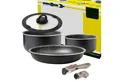 Produktbild: BRUNNER Topf-Set BRUNNER Camping Topfset PIRATE Vacublock Leicht, Stapelbar, Alu, (7-tlg)