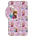 Produktbild: Disney Frozen - Frozen Kinder Spannbetttuch Atmungsaktives Bettlaken aus Baumwolle (90x200+25 cm)