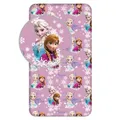 Produktbild: Die Eiskönigin ELSA ANNA Spannbettlaken für Einzelbett, 100 % Baumwolle, Größe 90 x 200 cm