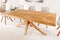 Produktbild: riess-ambiente Esstisch MOSAIK 160cm natur - recycelte Pinienholz, Sterngestell (Einzelartikel, 1-St), mit Mosaik-Bohlenoptik & Platz für 6 Personen – ideal für Esszimmer