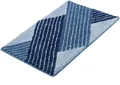 Produktbild: Kleine Wolke Badematte Cross, Höhe 20 mm, rutschhemmend beschichtet, fußbodenheizungsgeeignet, Polyacryl, rechteckig, Badteppich, modernes Design