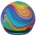 Produktbild: Amazon Echo Dot Kids (5th generation), Amazon Alexa, Sphärisch, Mehrfarbig, Rainbow Swirl, Stoff, Recycelbarer Kunststoff, Deutsch, Englisch, Spanisch, Französisch, Italienisch
