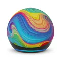 Produktbild: Amazon Echo Dot Kids (2025) - Regenbogenwirbel, WLAN- und Bluetooth-Lautsprecher mit Alexa