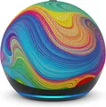 Produktbild: Amazon Echo Dot Kids (5.Gen) Regenbogenwirbel Edition - 1 Jahr  Kids+ Neu & OVP