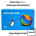 Produktbild: Echo Dot Kids Regenbogenwirbel Design Smarter Lautsprecher mit Alexa NEU & OVP