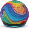 Produktbild: Amazon Echo Dot Kids (Neueste Generation) Smart WLAN Bluetooth Regenbogenwirbel