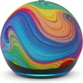 Produktbild: Echo Dot Kids Regenbogenwirbel Smarter WLAN- & Bluetooth-Lautsprecher Neu