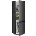 Produktbild: CHIQ Kühl/Gefrie Kombination 262L, XL Obst- & Gemüseschubladen, 4-Sterne Gefrierleistung | 137 kWh/Jahr, LED-Licht| 54cm B, 55cm T, 176cm H | | 38dB, Wechselbartür, Schwarz, CBM260LC