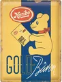 Produktbild: Blechschild Metallschild 30 x 40 cm - HARIBO - Goldbären Vintage Gold