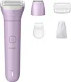 Produktbild: Philips 6000 series Lady Shaver Series 6000 BRL138/00 Kabelloser Rasierer, nass und trocken, Folienschaber, 1 Kopf/Köpfe, Lila, Anti-Rutsch-Griff, Akku, Integrierte Batterie