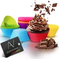 Produktbild: AVANA Große Silikon Muffinformen BPA-Frei Muffin Cupcake Muffinförmchen 20er Set