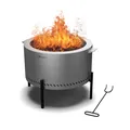 Produktbild: Feuerschale Grill 53 cm Feuerstelle Terrasse Feuerkorb Funkenschutz Edelstahl