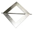 Produktbild: GARDINIA Dekospange Uranus mit Stab, Vorhang-Raffhalter zum Dekorieren/Raffen von Stoffen und Vorhängen, Außenmaß Ø 14,5 cm, Metall, Edelstahl-Optik