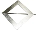 Produktbild: Gardinia Raffhalter für Vorhänge 14,5 x 14,5 cm edelstahl-optik