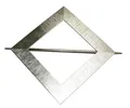 Produktbild: Gardinia Dekospange Uranus, 14,5x14,5 cm, edelstahl optik