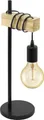 Produktbild: Eglo Tischleuchte Townshend schwarz-braun 17,5 x 15,5 cm E27, max. 60 W